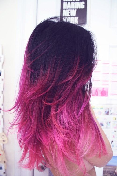 Black Purple hair Color Design. Wowee. Maybe I will get my extensions done in th