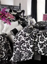 Black & White Damask Bedroom Decor ♥