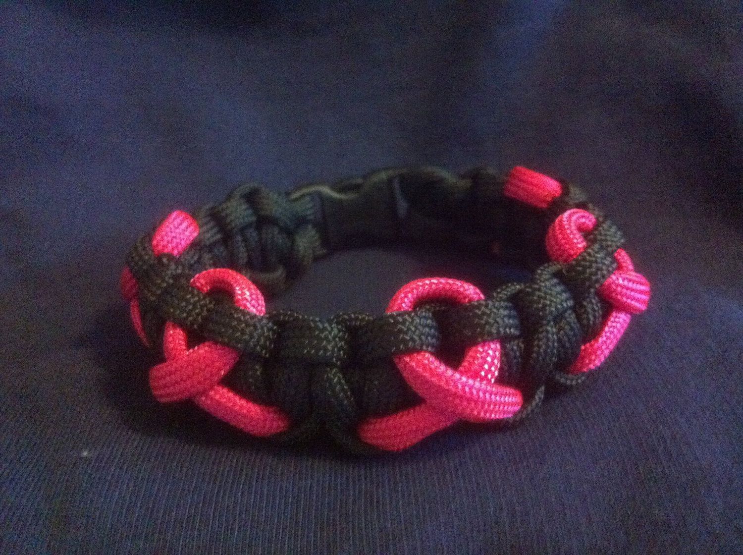 Breast Cancer Awareness Paracord Bracelet. Fundraising idea for Relay for Life