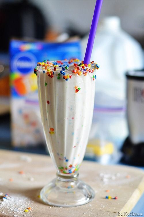 CAKE BATTER milkshake. CAKE BATTER.