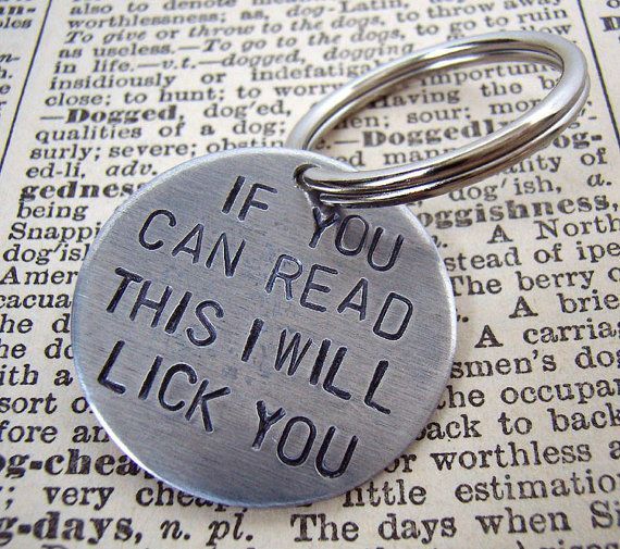 "Can You Read This" Dog Tag