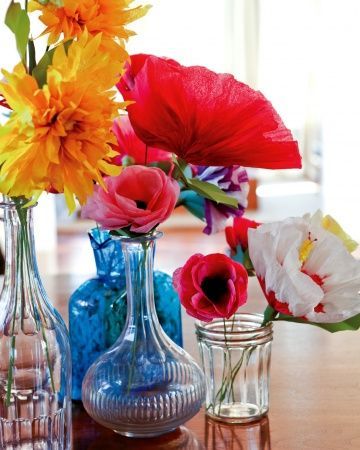 Decorate this Valentine's Day with these ever-blooming crepe-paper flowers