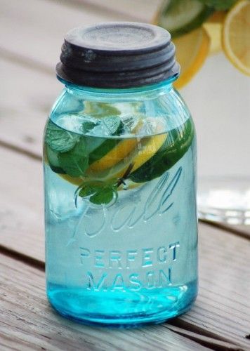 Detox Water. super easy! I made this last night and I am on my 2nd bottle today