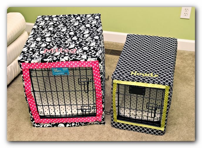 Dog crate covers ~ I can make these!  I am on it!