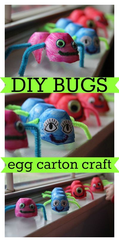 Egg Carton Bugs #kids #craft