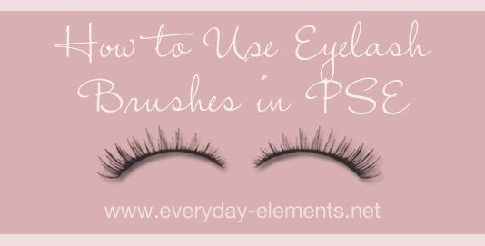 Enhance eyes with eyelash brushes in Photoshop or PSE via @amandapadgett