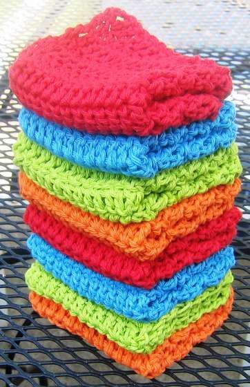 How to crochet a wash/dish cloth