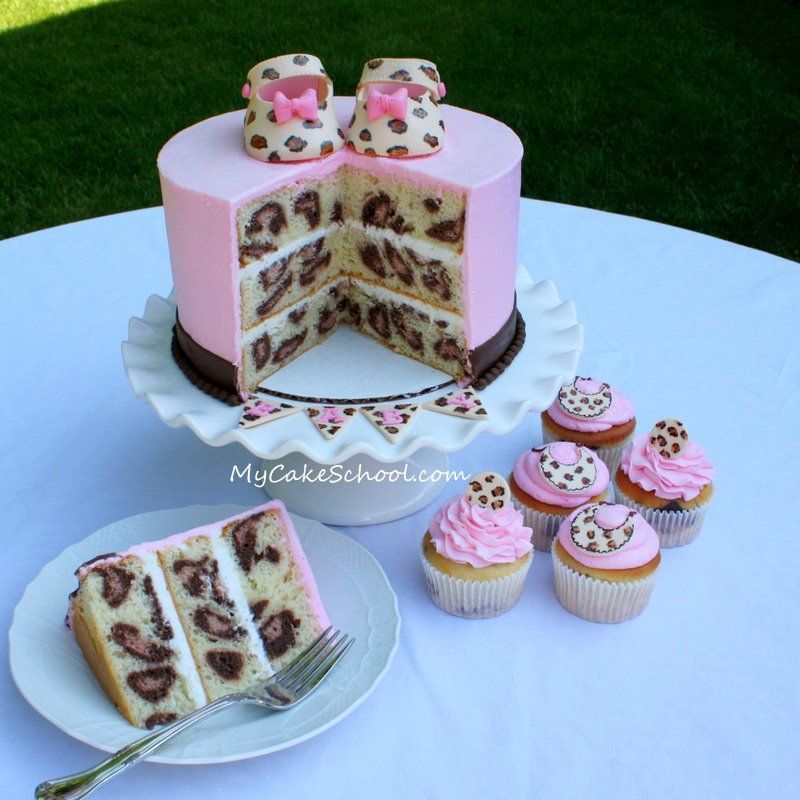 How to make cake effects. Leopard print, zebra, polka dot, etc.