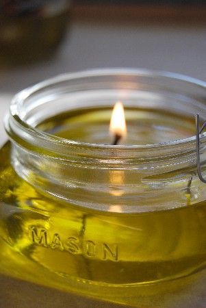 How to make your own Olive Oil Candles. Good to know for emergencies.
