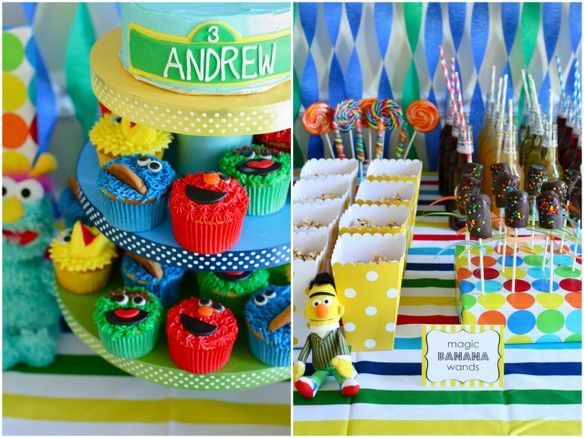 I know we are into the Dr. Suess, but this Sesame Street party is pretty cute!