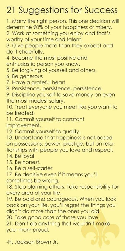 I really like every single one of these. A few things to improve upon in myself.