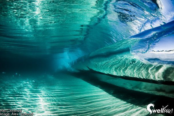 Inside a Wave. Photo by Alex Ormerod
