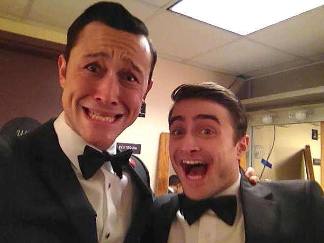 Joseph Gordon-Levitt and Dan Radcliff.  So much awesome in one photo.