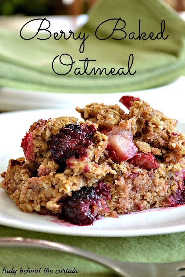 Lady Behind The Curtain – Berry Baked Oatmeal