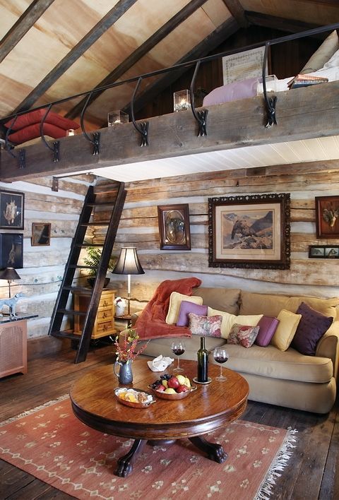 Log cabin loft apartment