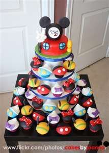 Mickey Mouse Birthday Cupcakes
