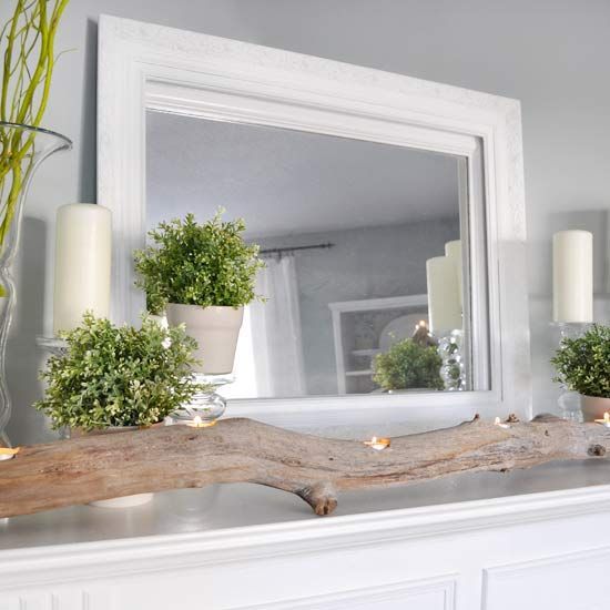 Nature-Inspired Spring Mantel