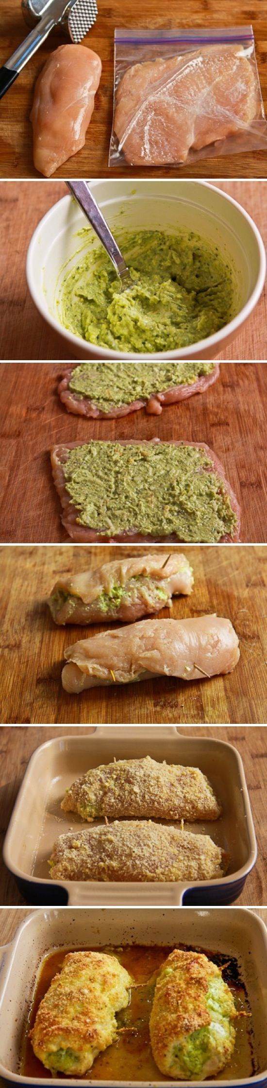 Pesto & Cheese Stuffed Chicken | Recipe By Photo