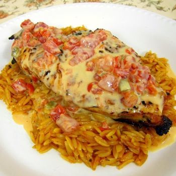 Queso Smothered Chicken – another pinner said : Made this for dinner and my fami