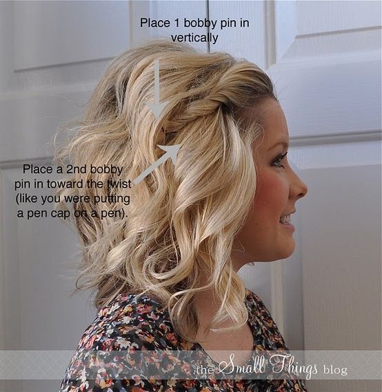 SIDE TWIST HAIR STYLE   more hair ideas