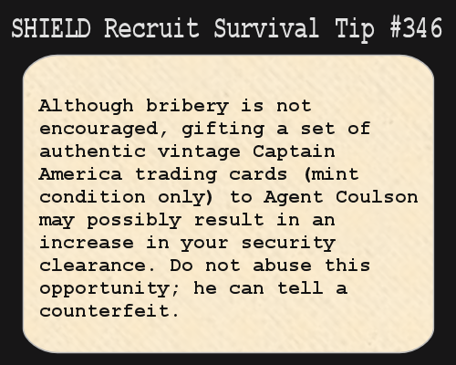 S.H.I.E.L.D. Recruit Survival Tip #346