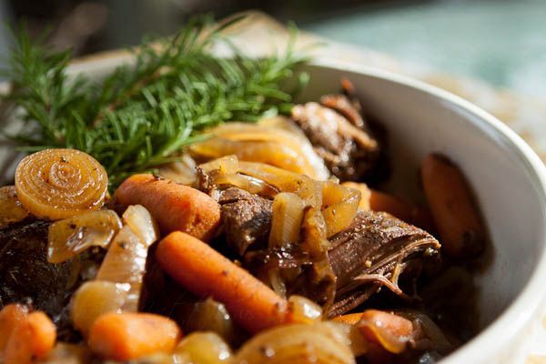 Slow Cooker Balsamic Onion Pot Roast