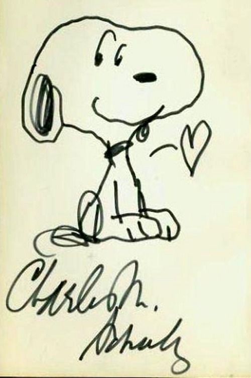 Snoopy and Charles Schulz..