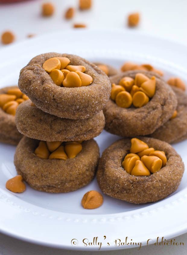 Soft Gingersnaps with Butterscotch Chips