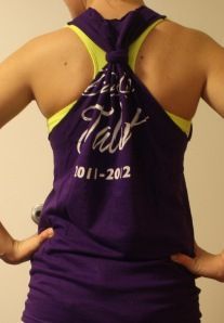 Step-by-step how to make work-out tanks out of old Tshirts!
