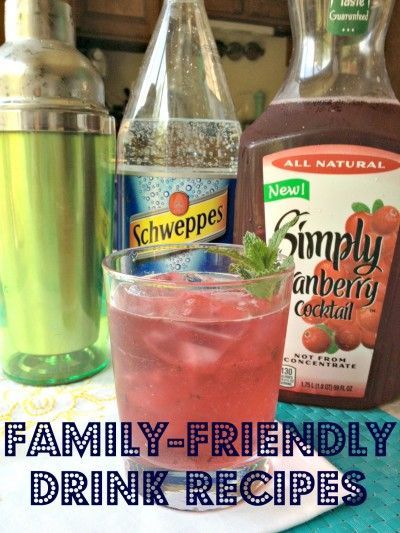 THIRSTY? A bunch of family friendly (no alcohol) drink recipes! Pinning for a fu