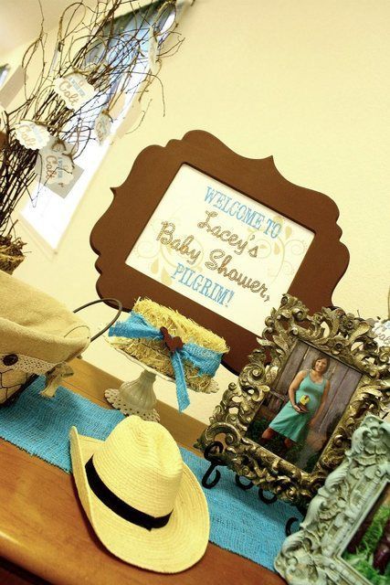 Table decor – western cowboy baby shower