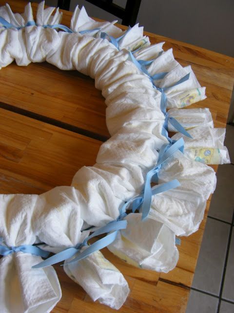 The Complete Guide to Imperfect Homemaking: A Baby Shower Diaper Wreath