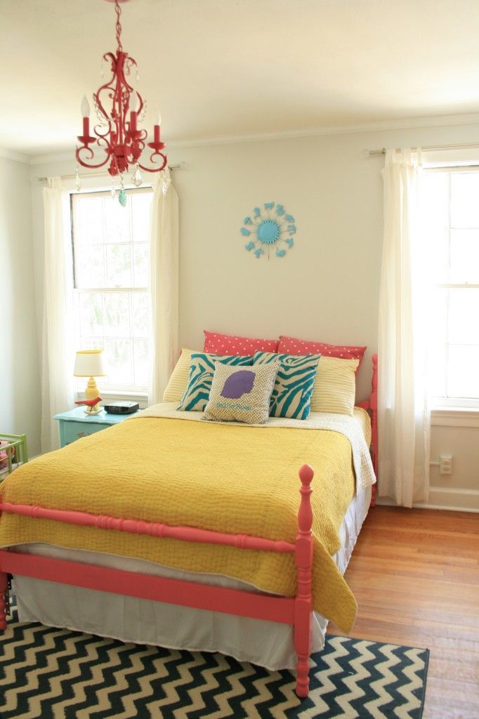 This toddler room is chic and colorful. #toddler #chic