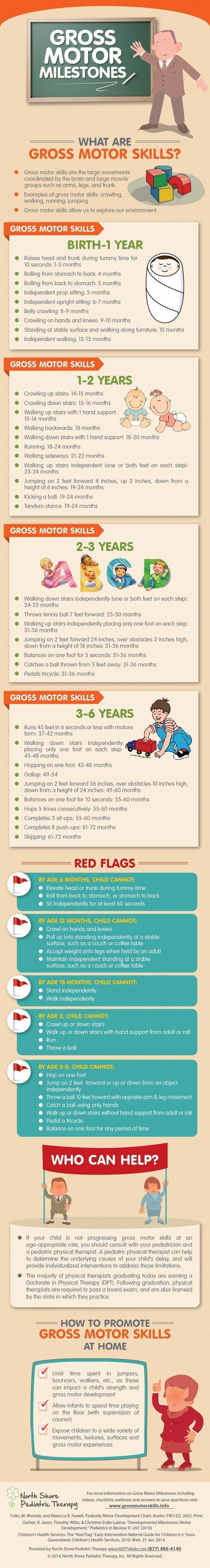 19. Understand gross motor skills and your child’s development: -   Helpful Charts For New Parents