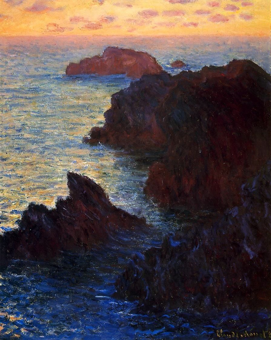 bofransson:  Claude Monet – Rocky Point at Port-Goulphar