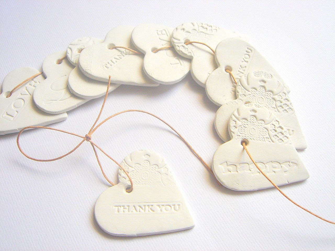 Ceramic Gift Tag Thank you Tags Wedding Favor Tags -   Ceramic gift tags Ideas