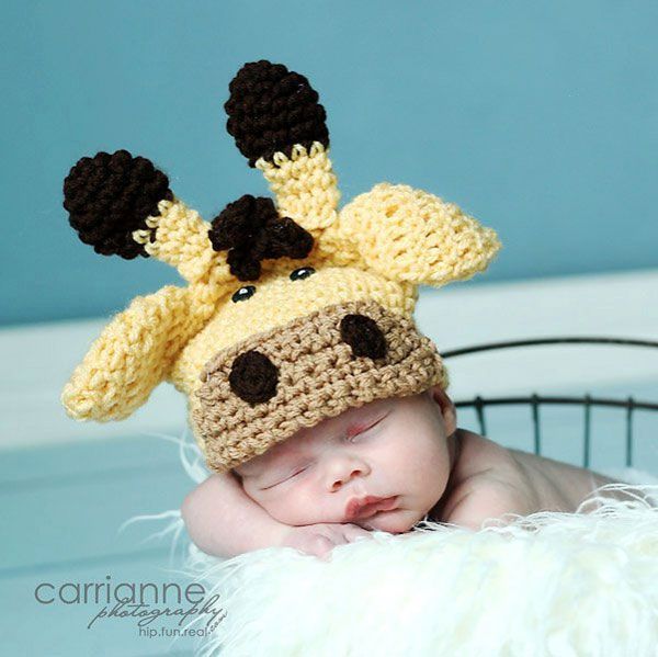 crochet hat giraffe pattern