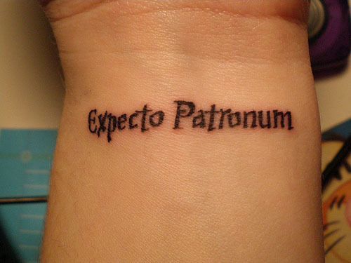 expectro patronum harry potter tattoo