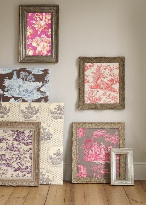 frame wall paper for instant walll art!