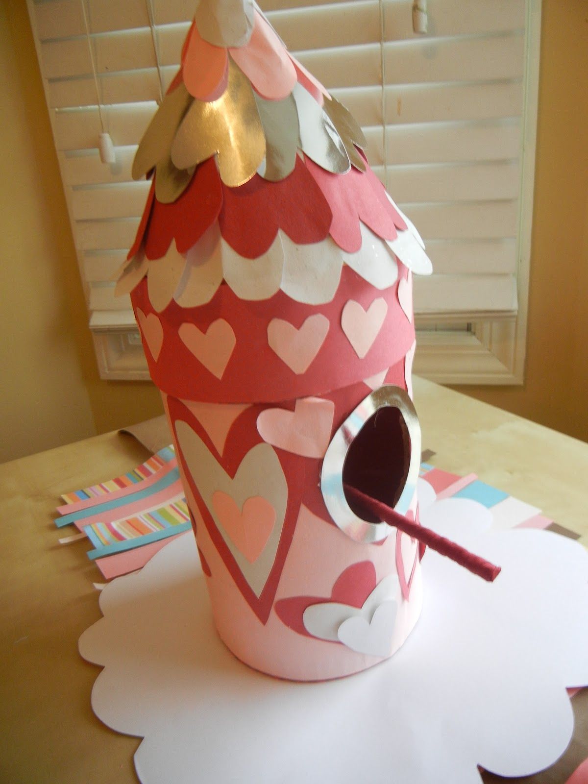 homemade valentine box + birdhouse – Google Search