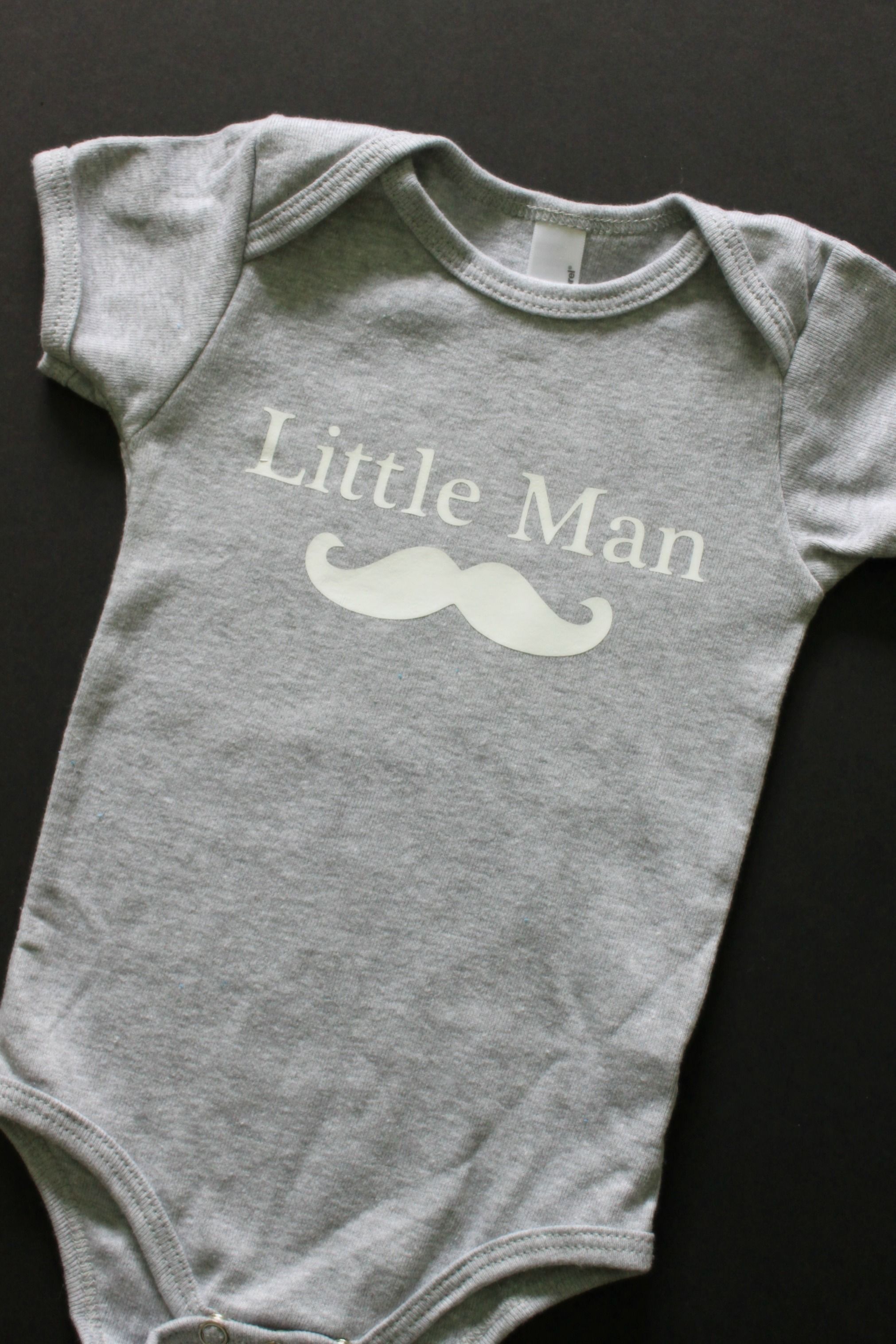 mustache onesie – reminds me of you, @Rachel  {Baked by Rachel} & what you c