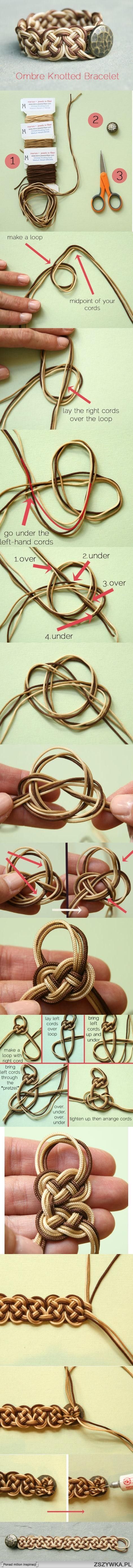 ombre celtic knot bracelet