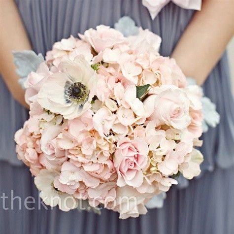 pink and grey wedding colors