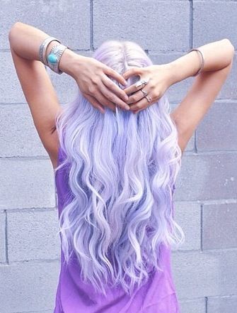 purple hair pastel