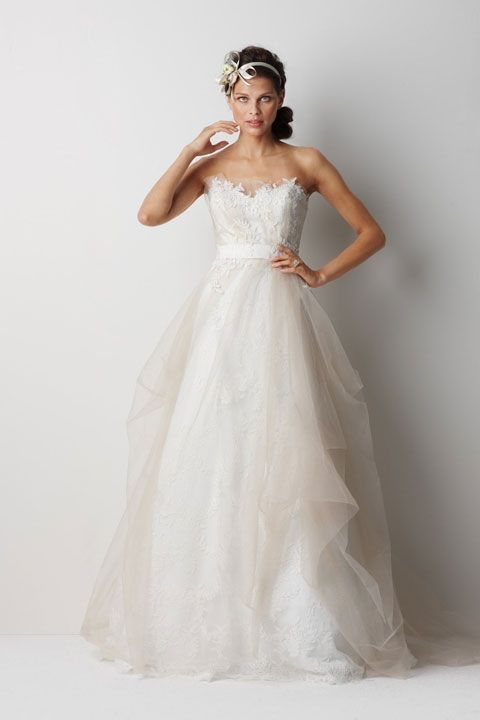 strapless bridal gowns
