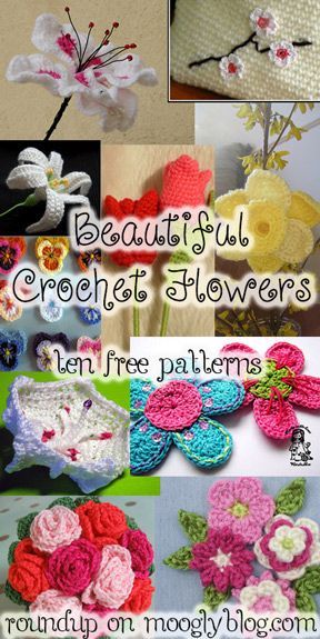 10 Beautiful Free Crochet Flower Patterns – time to think spring!