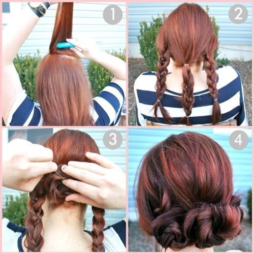 3 braid bun hairstyle