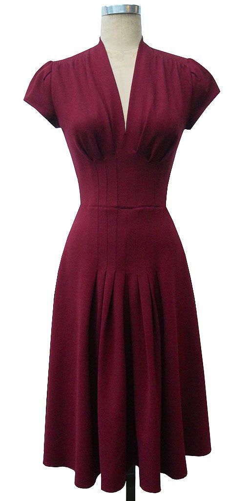 40s inspired dress- simple and elegant