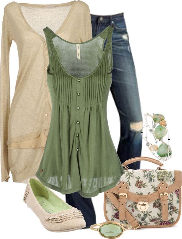 A pretty spring/summer outfit!  lovvve the shirt