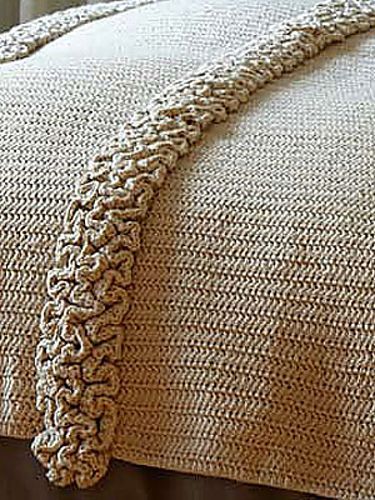 Beautiful crocheted blanket tutorial